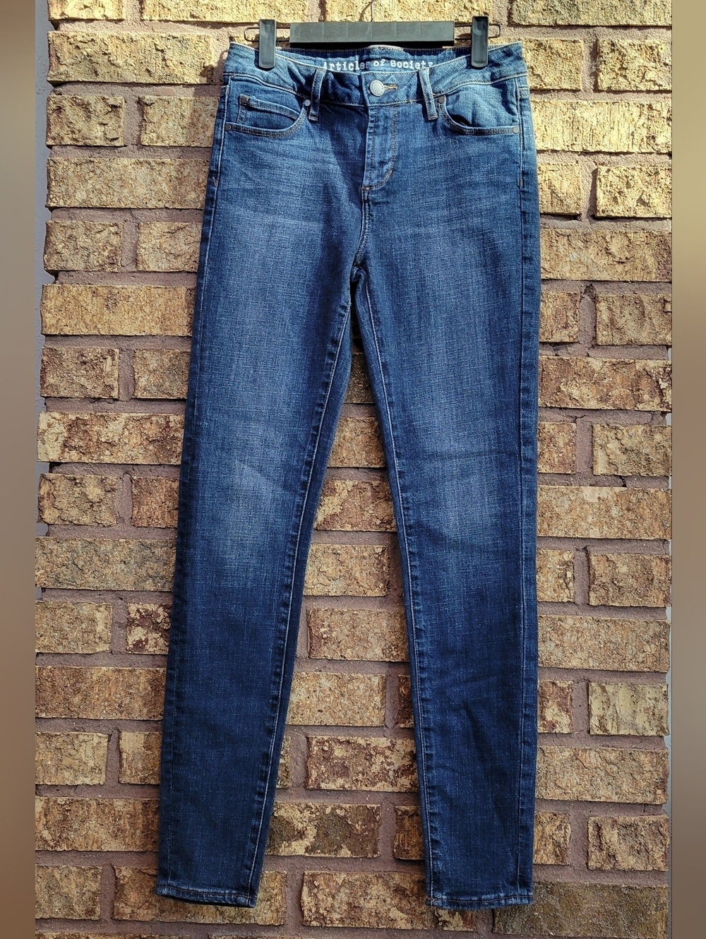 Articles Of Society Sarah Skinny Stretch Dark Wash Skinny Jeans Size 26